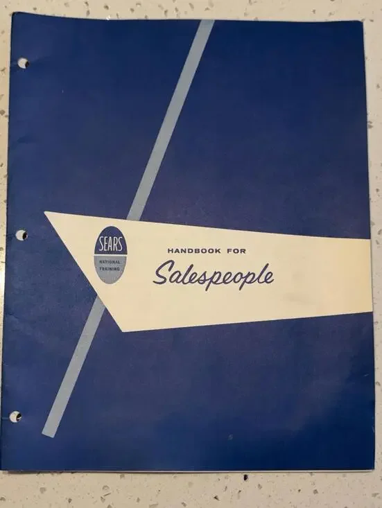 Sears National Training Employee Manual Salespeople Merch Booklet Lot Of 2 1950s - Picture 2 of 9